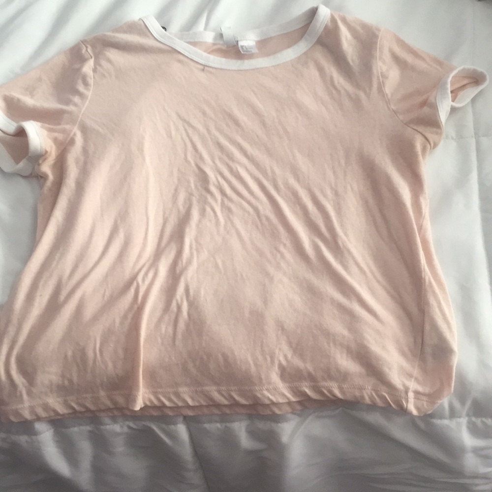 A pink shirt